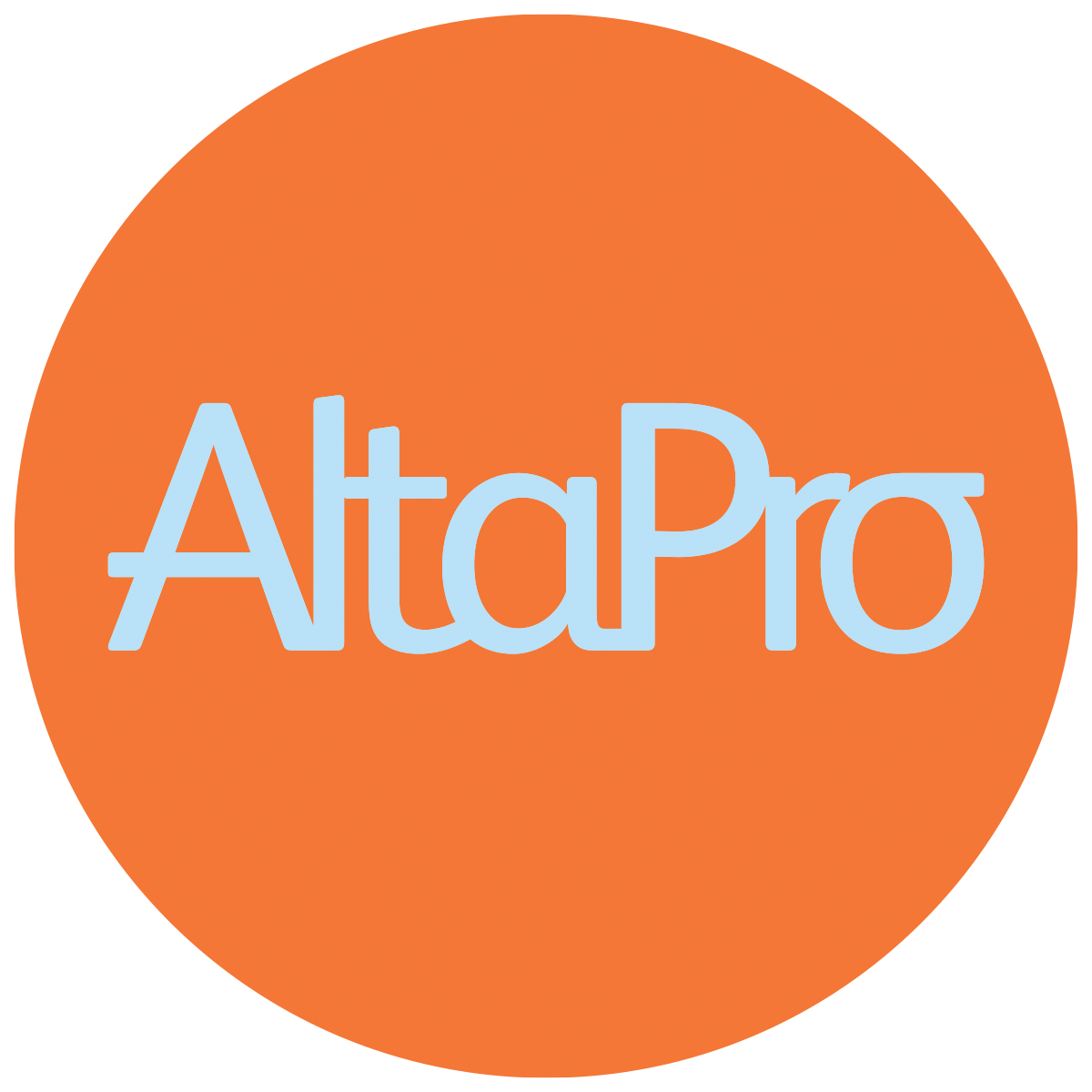 AltaPro Logo - Redo - Orange + Blue - Transparent